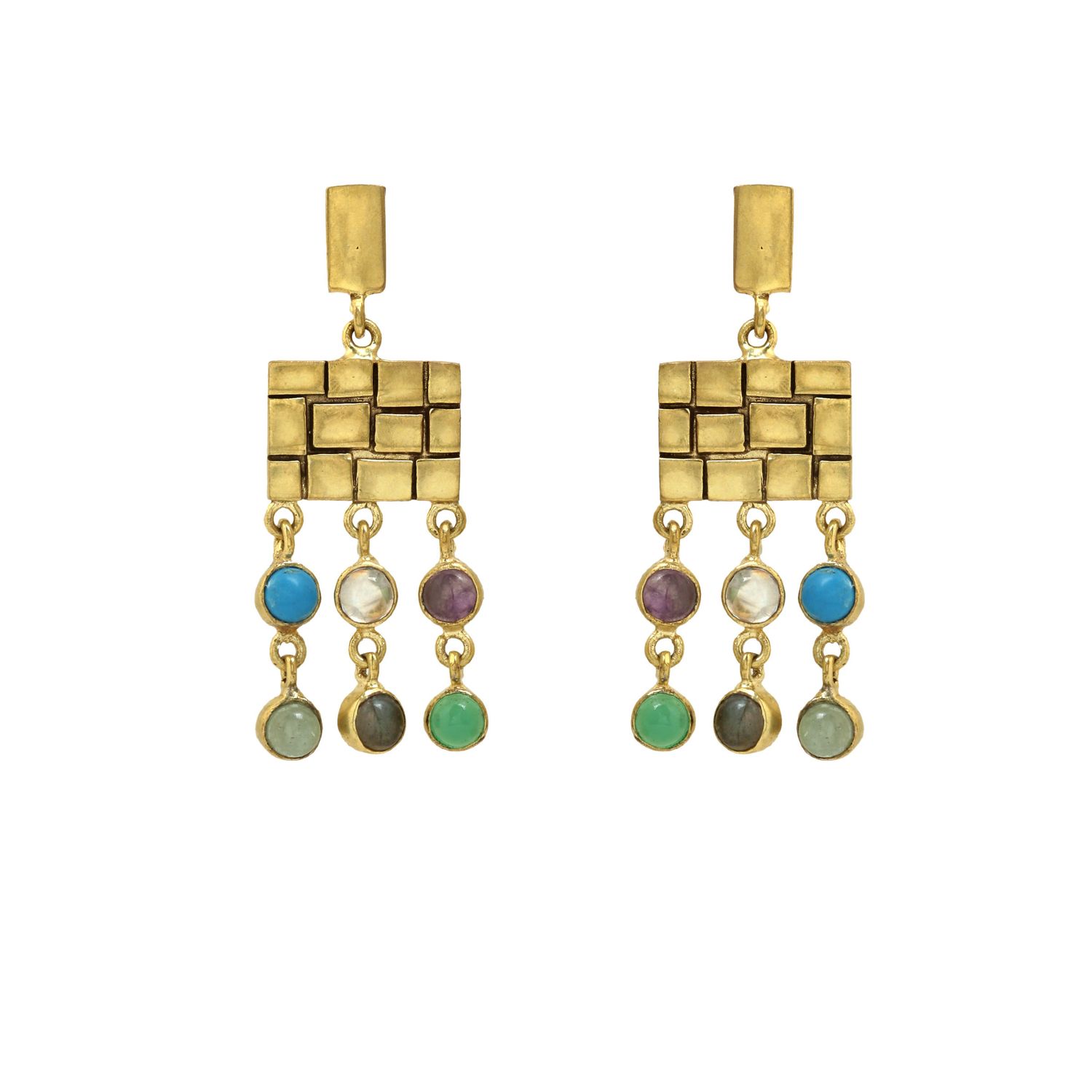 Tessera Earrings - Multi