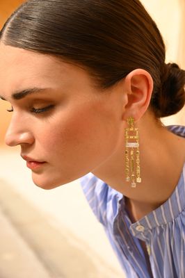 Aureliana Earrings - White Moonstone