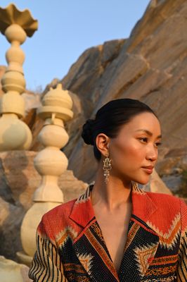 Helena Earrings - White Moonstone