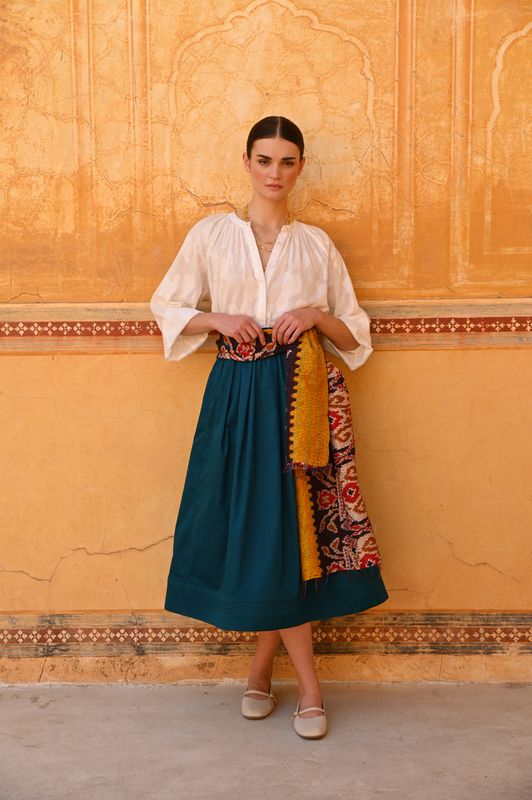 The Amalia Skirt - Blue