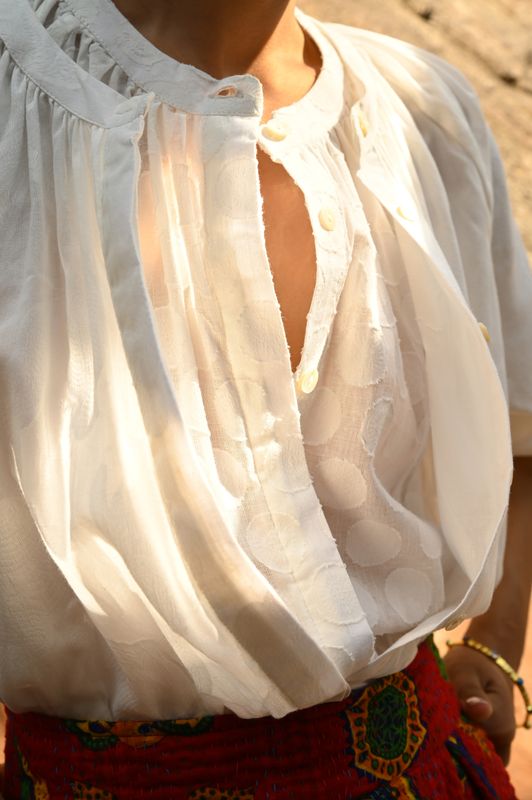 The Gaia Blouse - Dots
