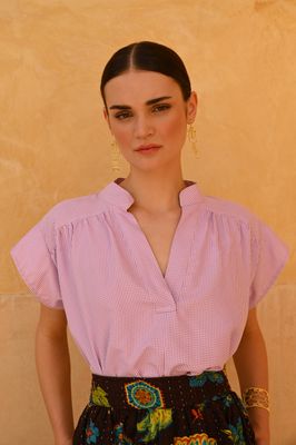 The Iris Blouse - Purple