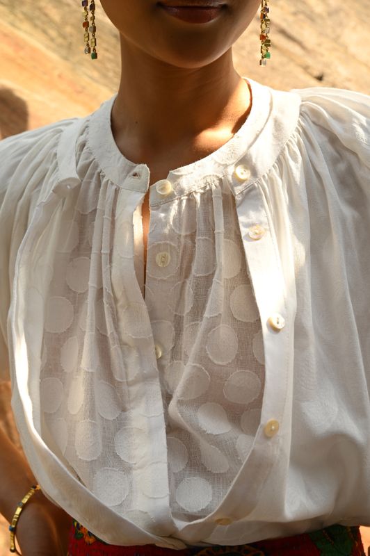 The Gaia Blouse - Dots