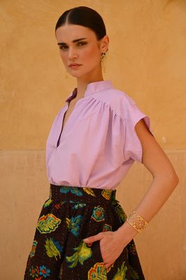 The Iris Blouse - Purple