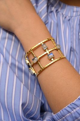 Ravenna Cuff - White Moonstone