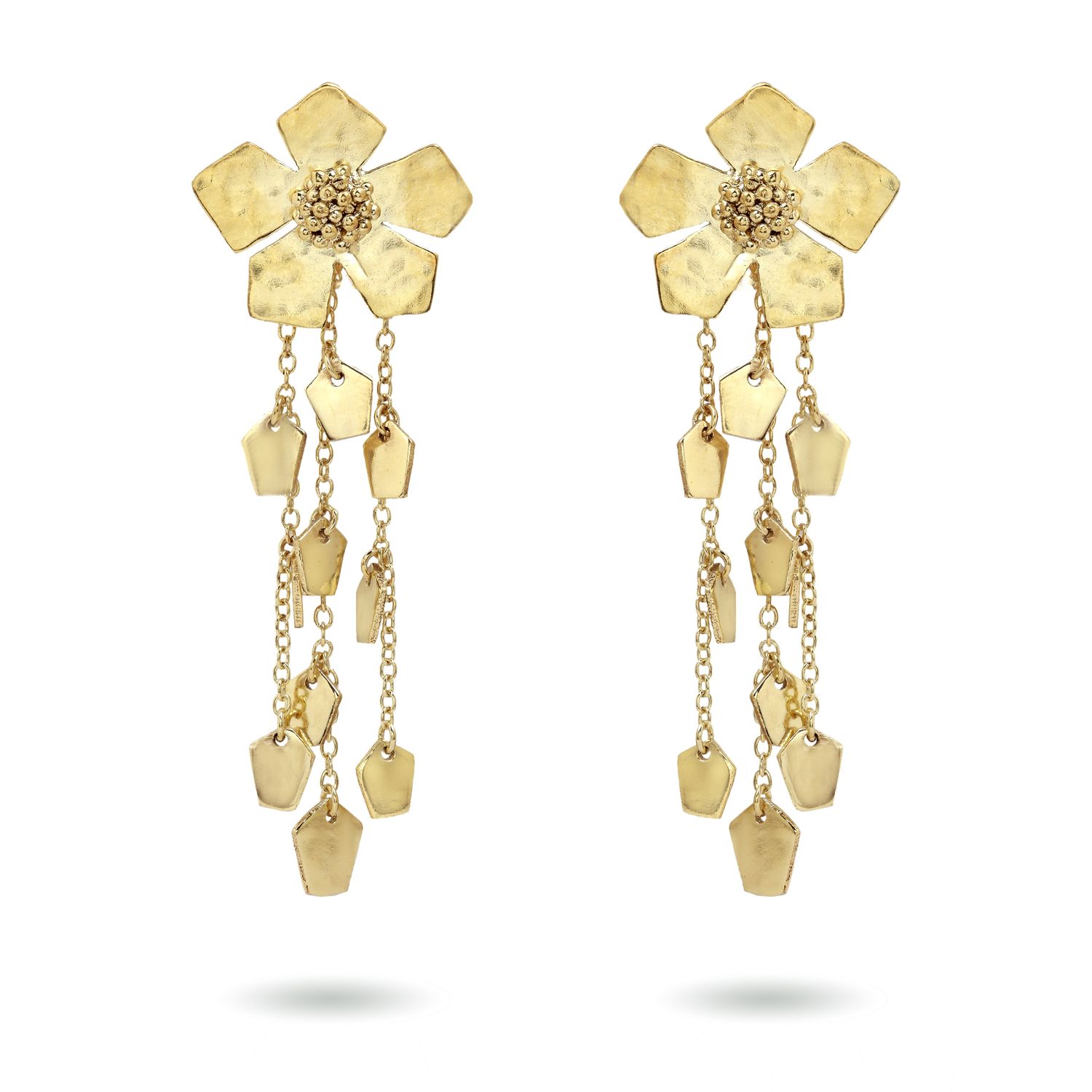 christine bekaert jewelry handcrafted gold-plated eternelle dangle small earrings also detachable studs 