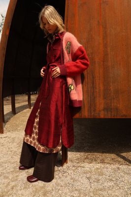 The Sophia Dress - Burgundy red