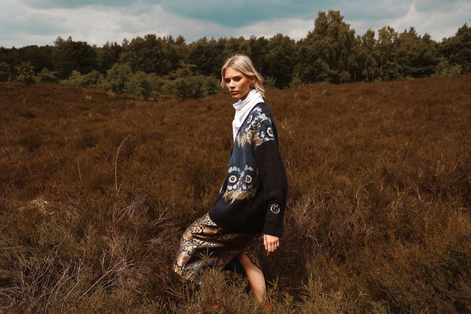 The Olivia Skirt and Rhea Blouse