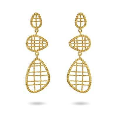 christine bekaert jewelry handcrafted gold-plated filli small statement earrings 