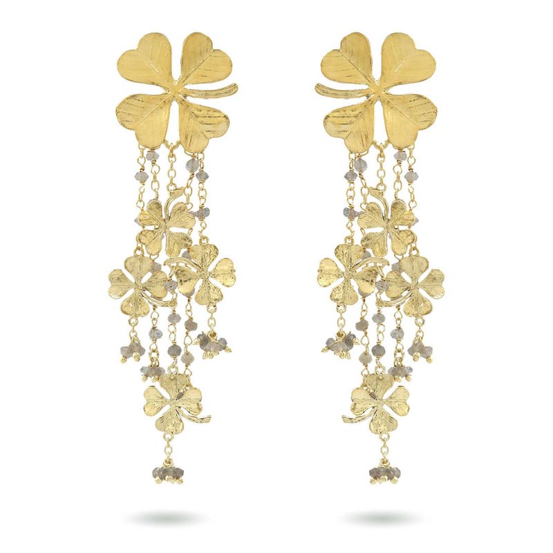 The Find Your Clover Earrings - Pearl