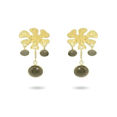 The Dance Earrings - Smokey Quartz