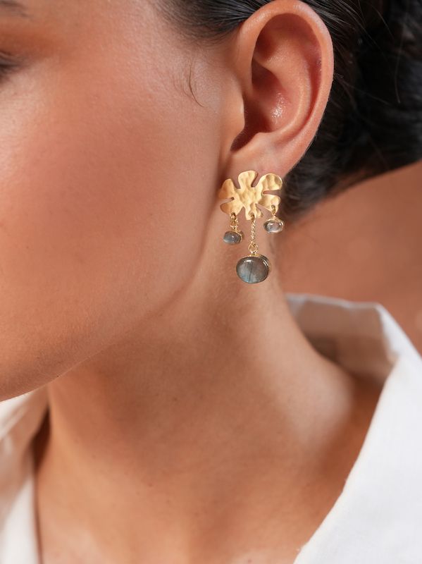 The Dance Earrings - Smokey Quartz