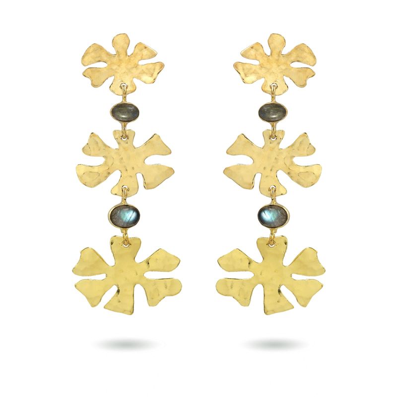 The Lagoon Earrings - Labradorite