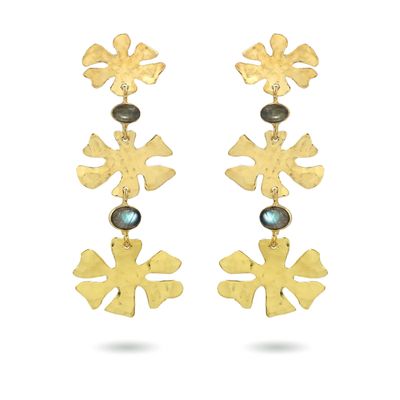 The Lagoon Earrings - Labradorite