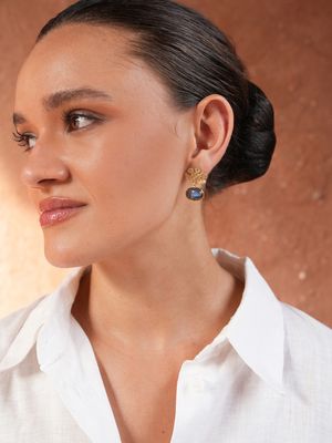 The Botanica Small Earrings - Labradorite
