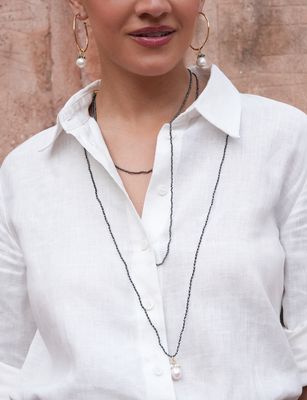 The Stella Necklace Medium - Hematite