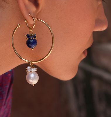 The Stella Earrings - Pearl + Pearl
