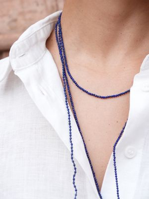 The Stella Necklace Short - Lapis Lazuli