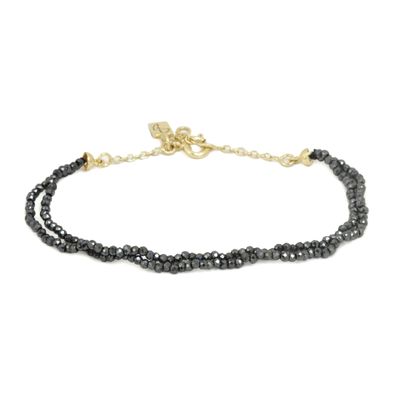 The Stella Bracelet Double - Hematite
