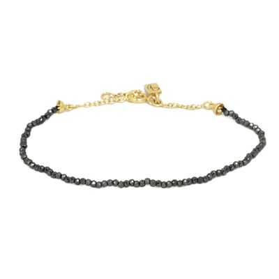 The Stella Bracelet Single - Hematite