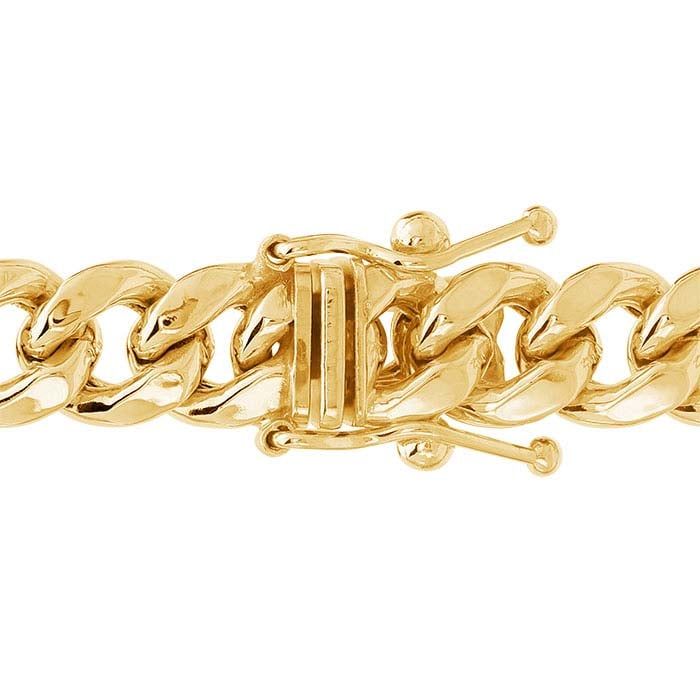 10K Yellow Gold Hollow 6.1mm Miami Cuban Chain 20"