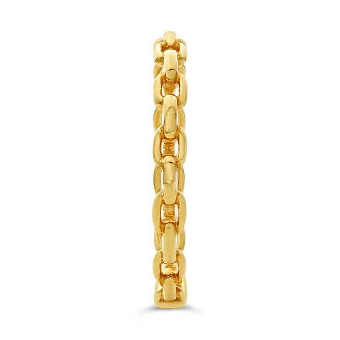 14K Yellow Gold Oval Link Ring