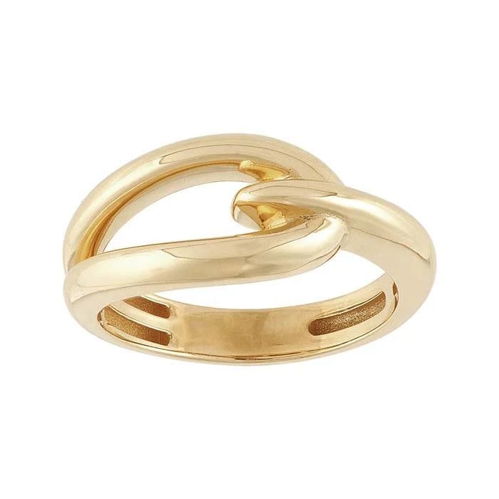 14K Yellow Gold Interlock Ring