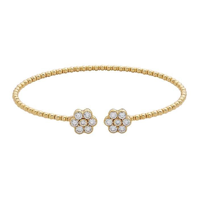 14K Yellow Gold Lab-Grown Diamond-Set Bracelet