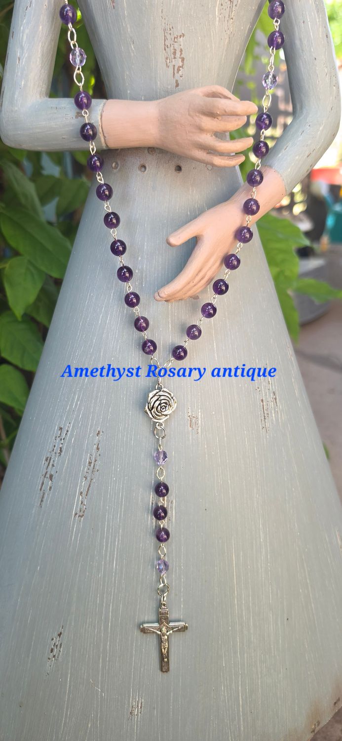 Amethyst Rosary Antique Amethyst Rosary Antique