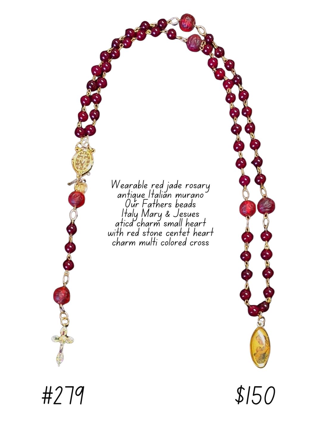 Red Jade Rosary Red Jade Rosary