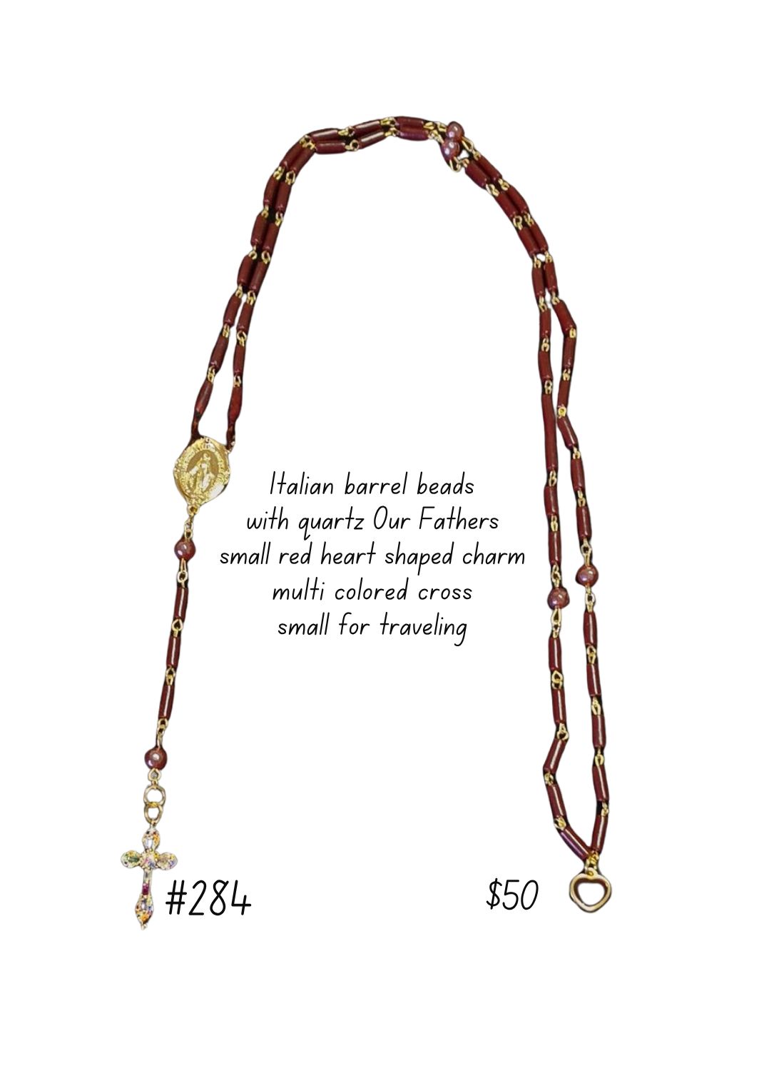 Italian Barrel Beads Rosary Italian Barrel Beads Rosary
