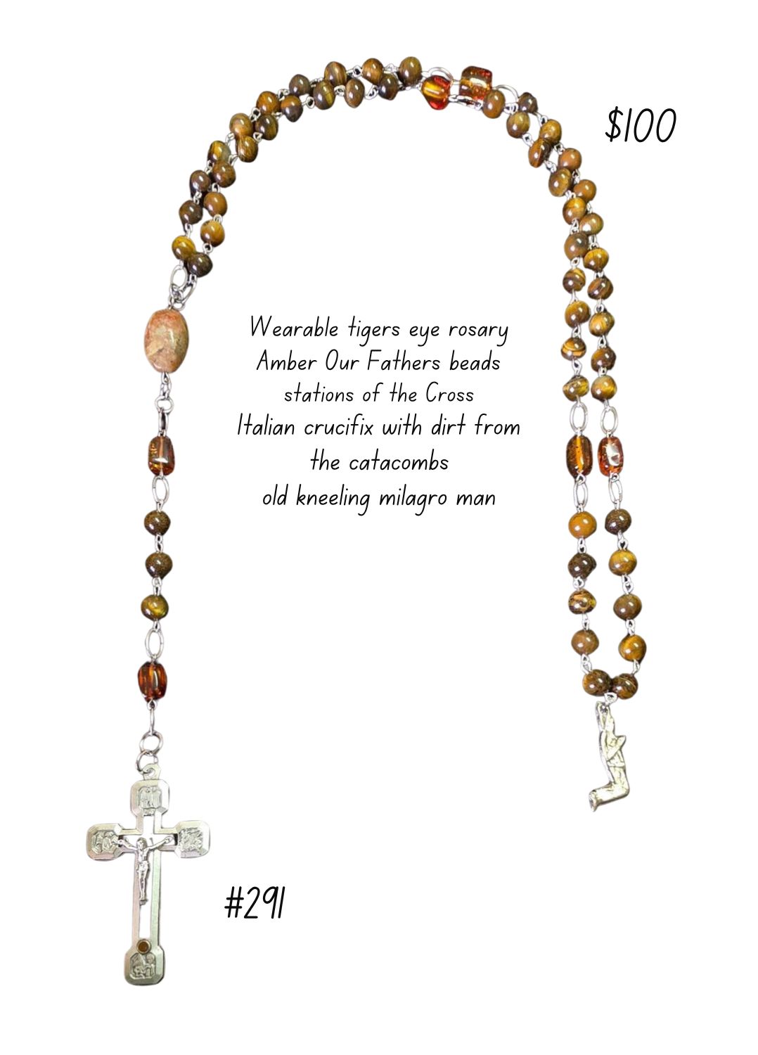 Tiger's Eye Rosary Tiger's Eye Rosary