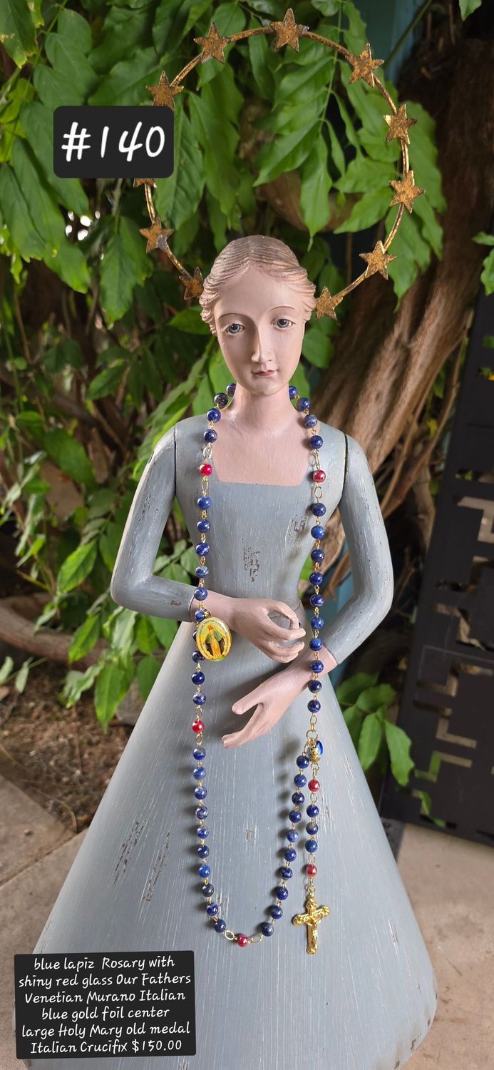 Blue Lapiz Rosary Blue Lapiz Rosary