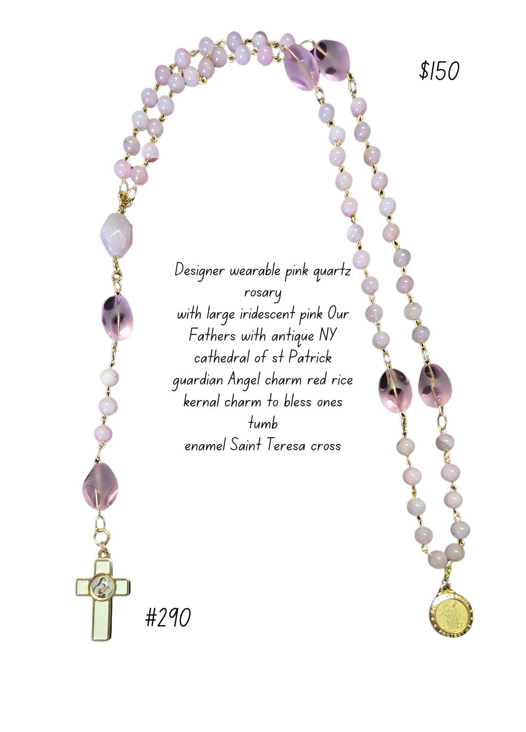 Pink Quartz Rosary Pink Quartz Rosary