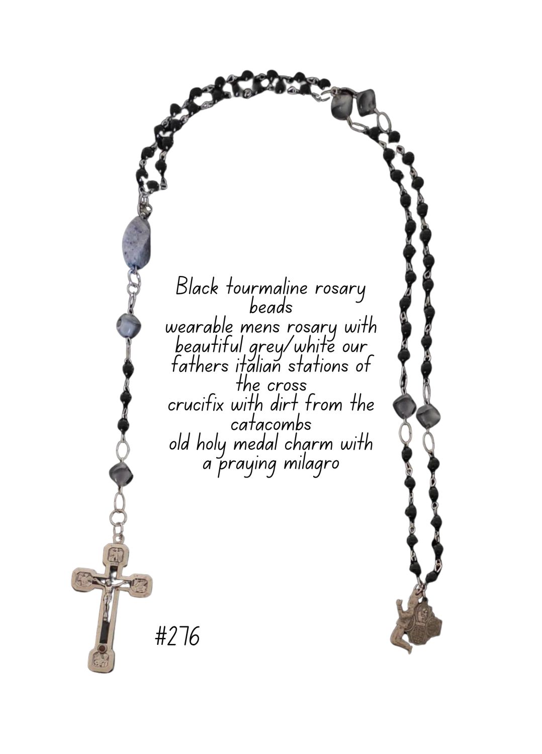 Black Tourmaline Rosary Black Tourmaline Rosary