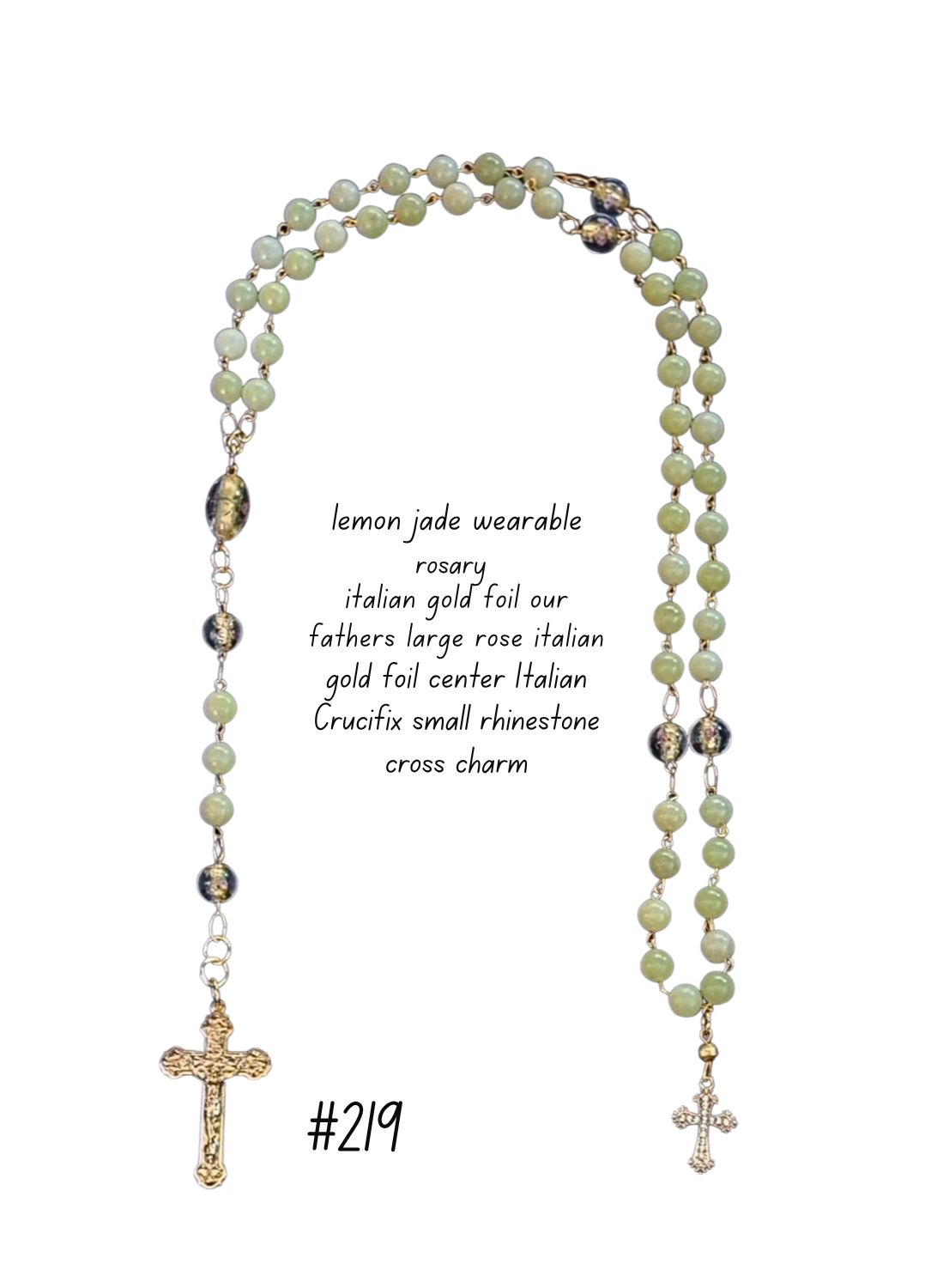 Lemon Jade Wearable Rosary Lemon Jade Wearable Rosary