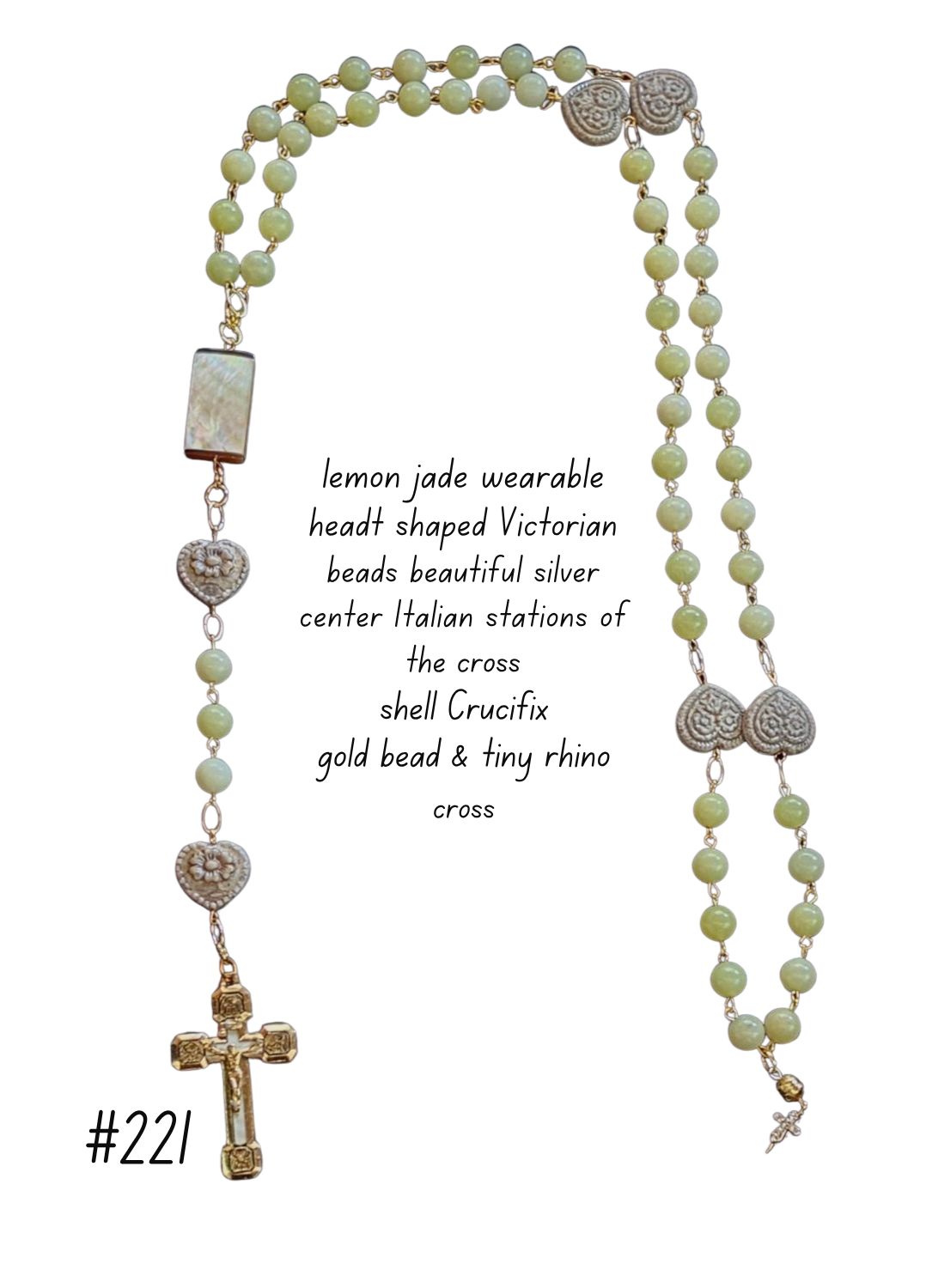 Lemon Jade Wearable Rosary Lemon Jade Wearable Rosary