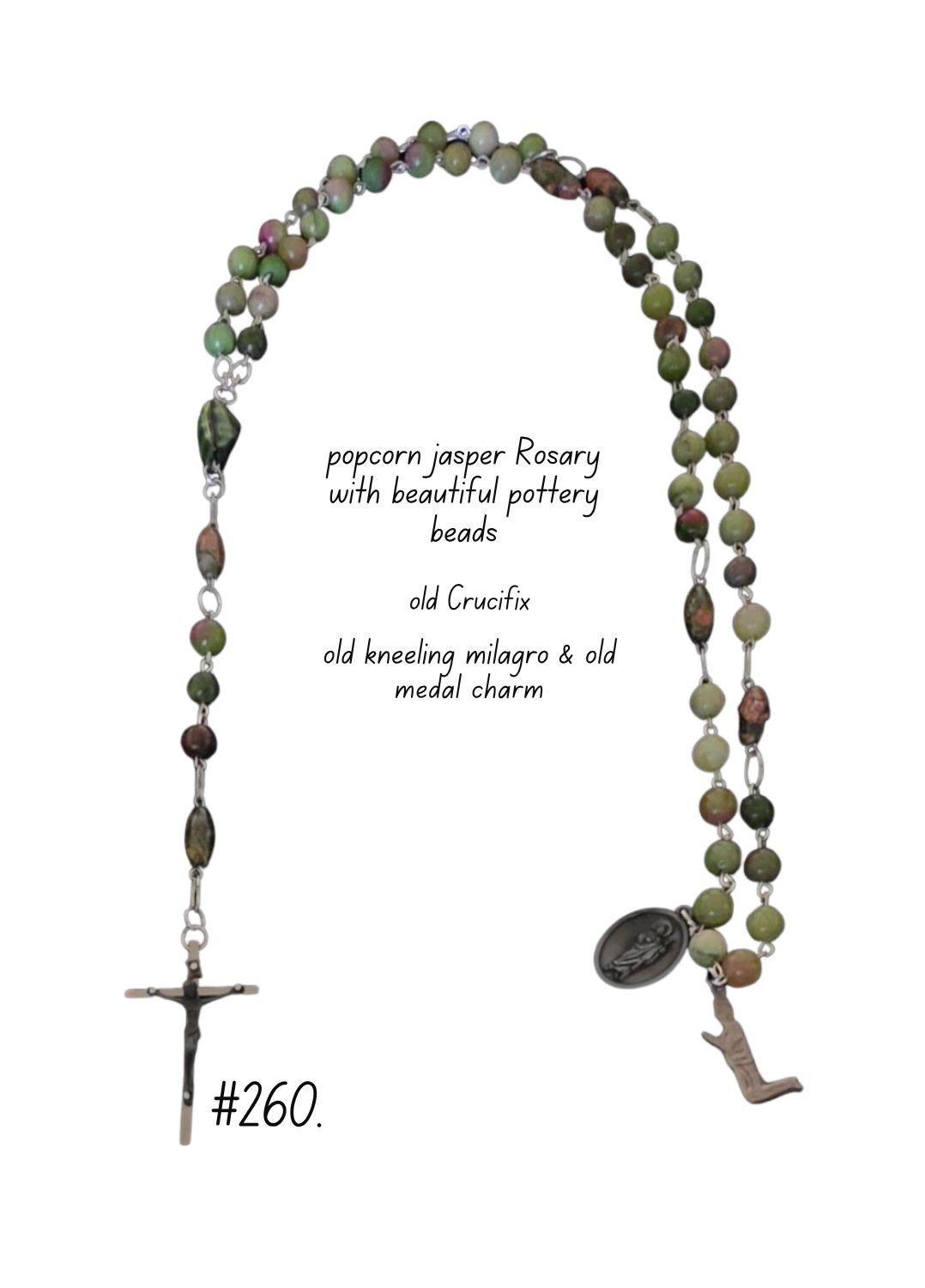 Pop Corn Jasper Rosary Pop Corn Jasper Rosary