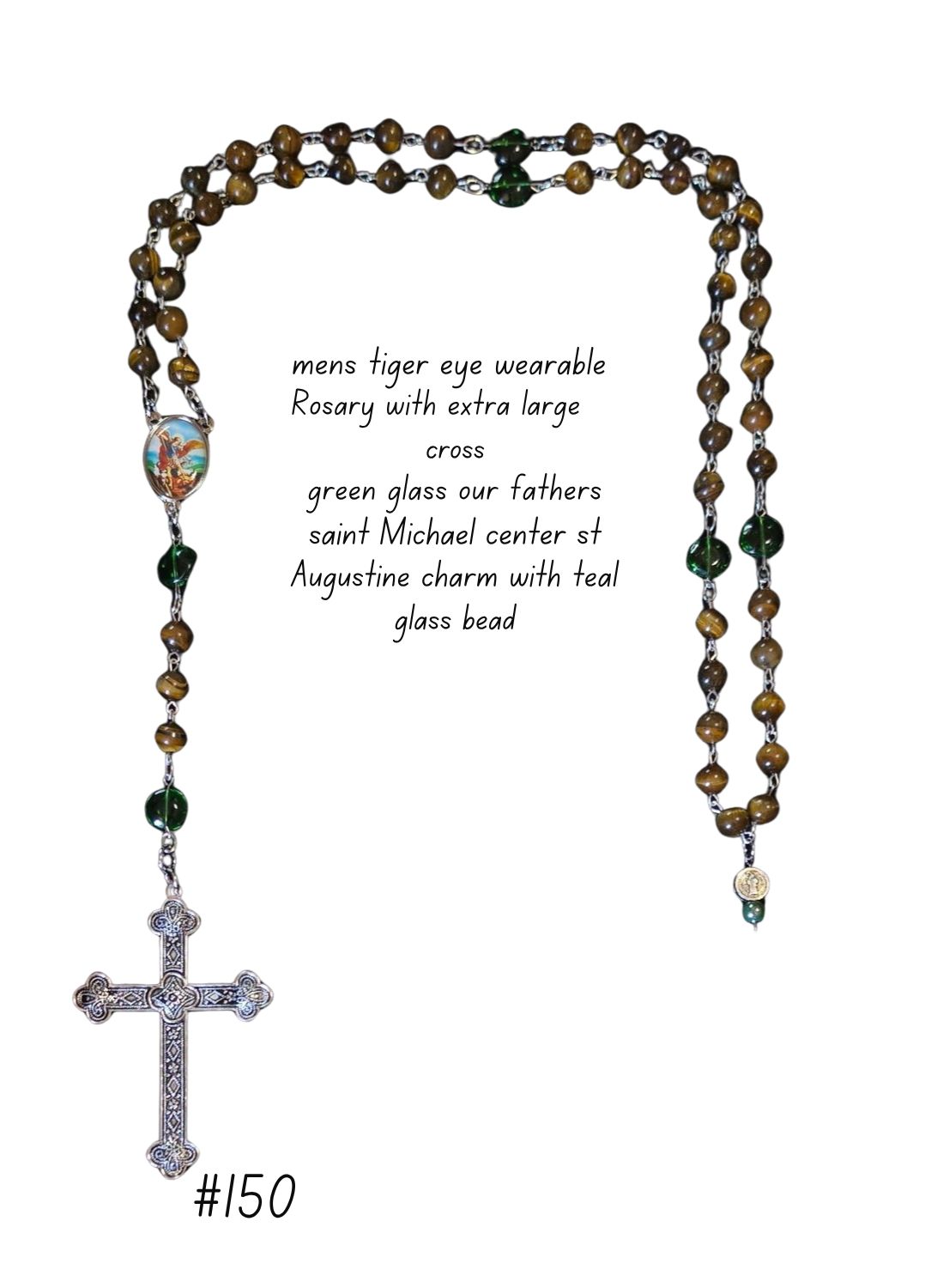 Men's Tiger Eye Rosary Men's Tiger Eye Rosary