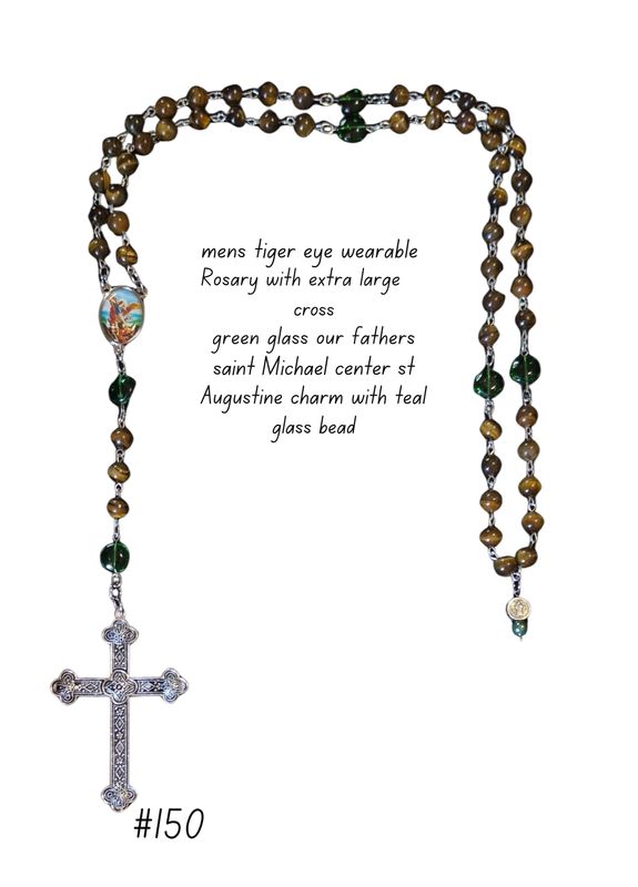Men's Tiger Eye Rosary Men's Tiger Eye Rosary