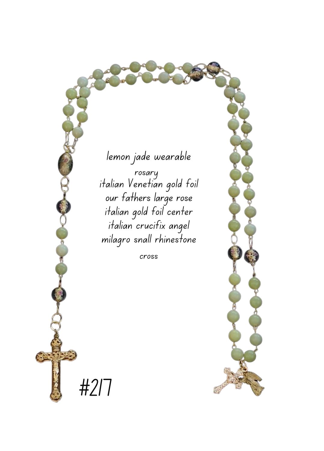 Lemon Jade Wearable Rosary Lemon Jade Wearable Rosary
