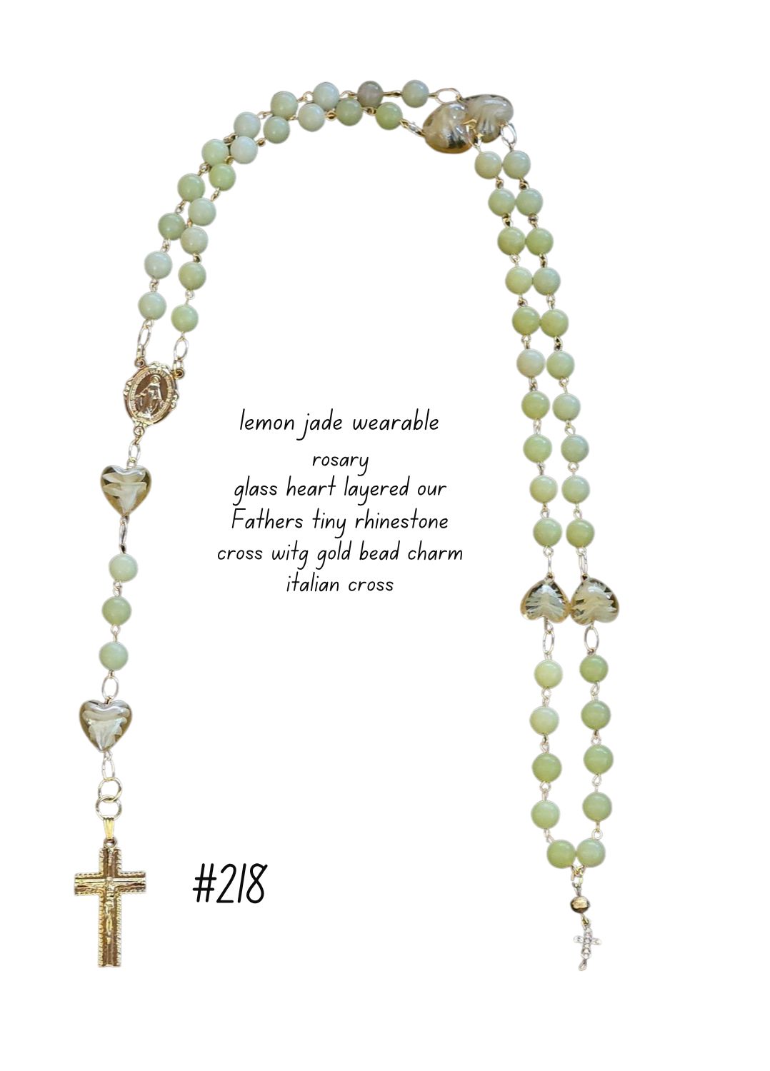 Lemon Jade Wearable Rosary Lemon Jade Wearable Rosary