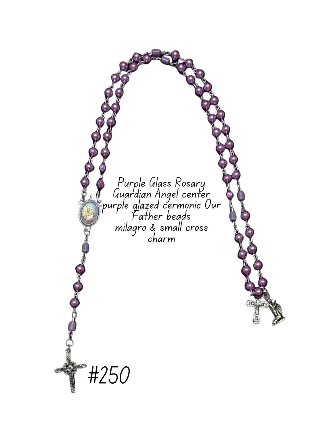 Purple Glass Rosary Purple Glass Rosary