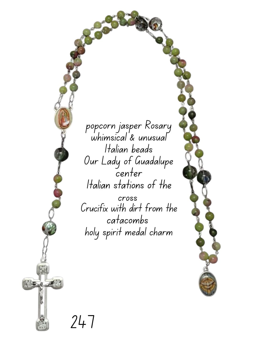 Pop Corn Jasper Rosary Pop Corn Jasper Rosary