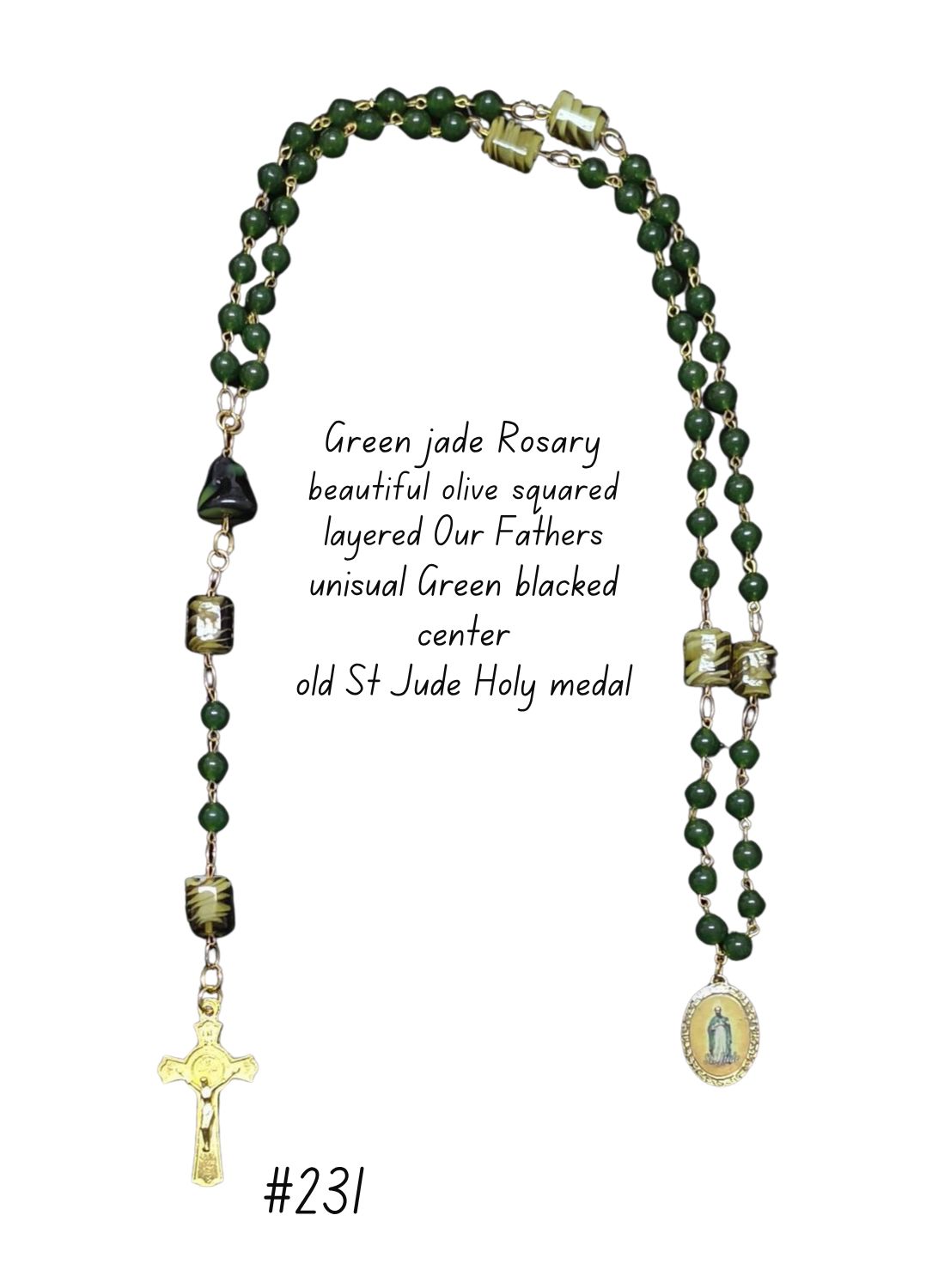 Green Jade Rosary Green Jade Rosary