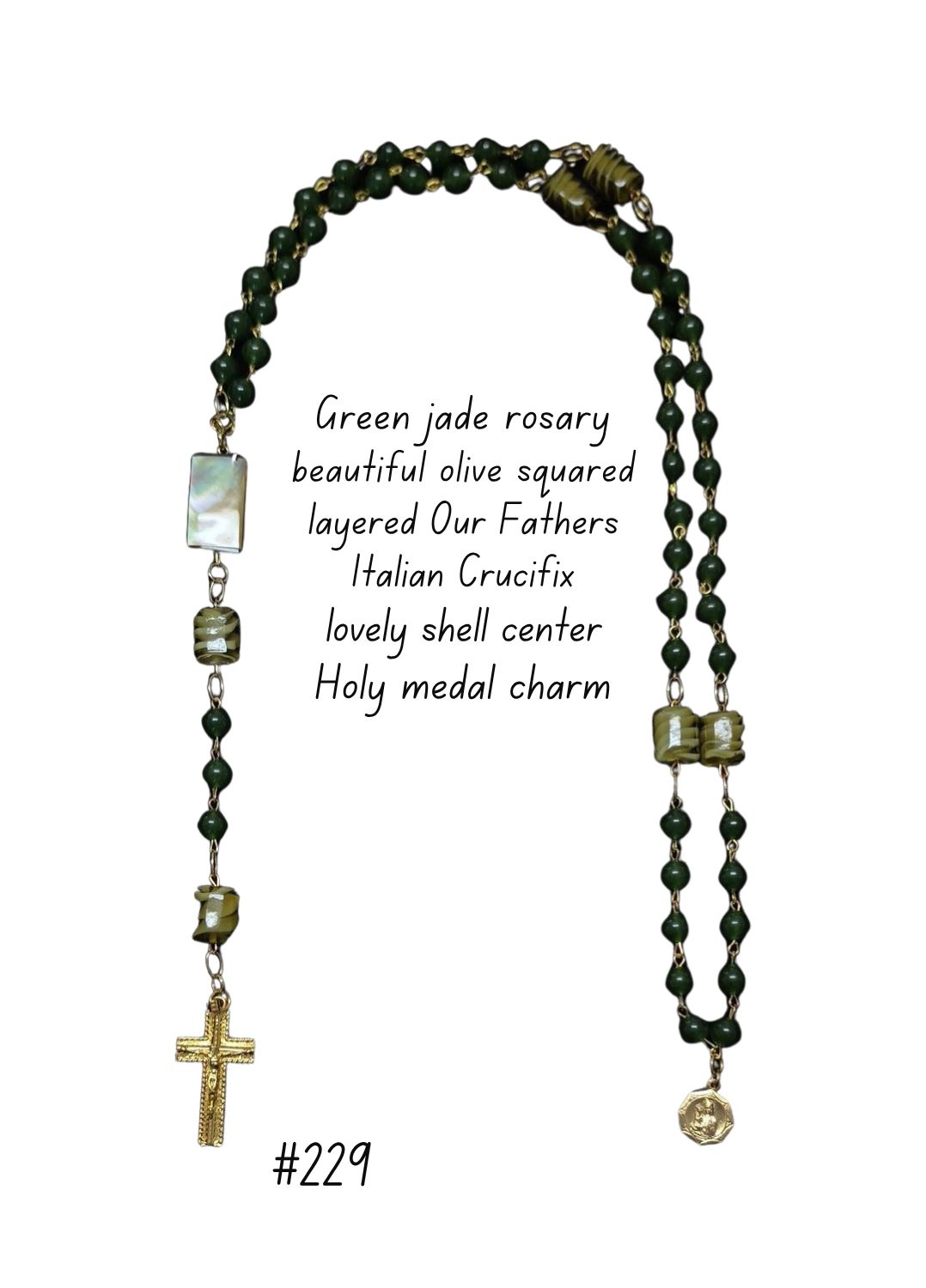 Green Jade Rosary Green Jade Rosary