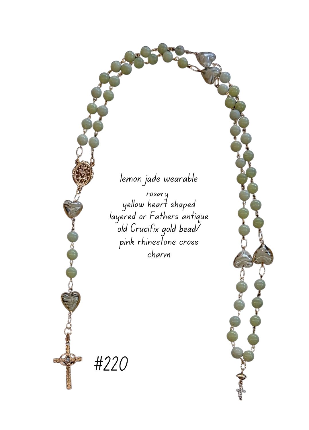 Lemon Jade Wearable Rosary Lemon Jade Wearable Rosary