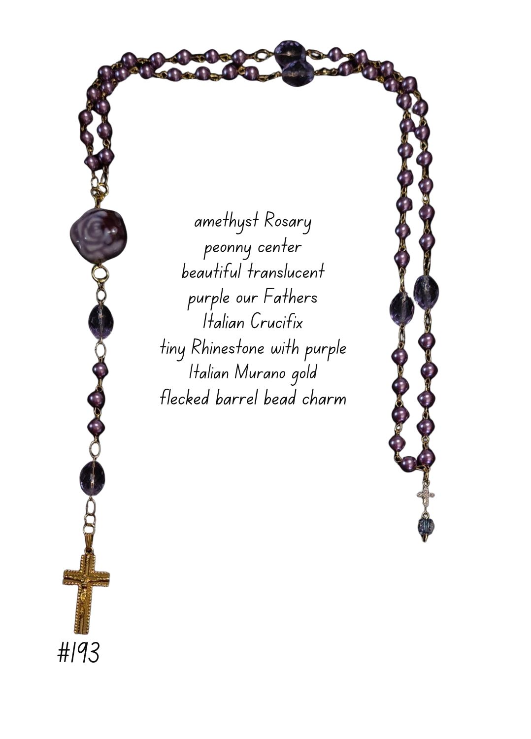 Amethyst Rosary Peony Center Amethyst Rosary Peony Center