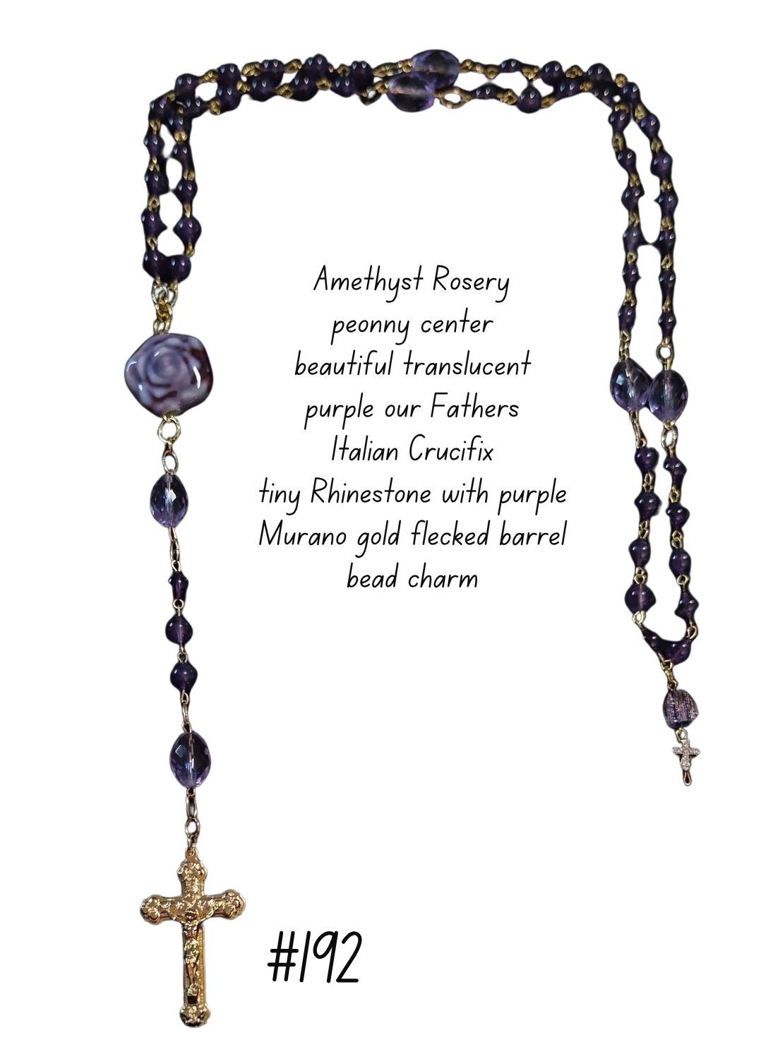 Amethyst Rosary Peony Center Amethyst Rosary Peony Center