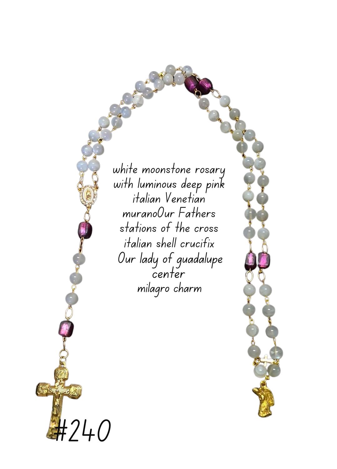 White Moon Stone Rosary White Moon Stone Rosary